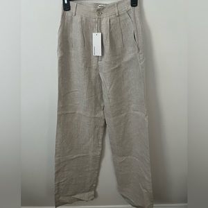 Reformation 100% linen vesta pants
